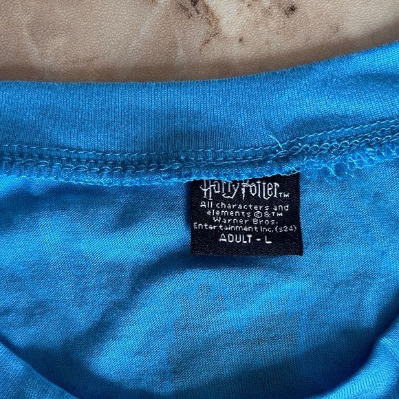 Harry Potter Official Tshirt Short Sleeve Large Hogwarts Blue - Picture 5 of 5